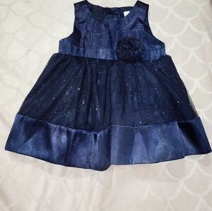George Navy Glitter Kids Dress
